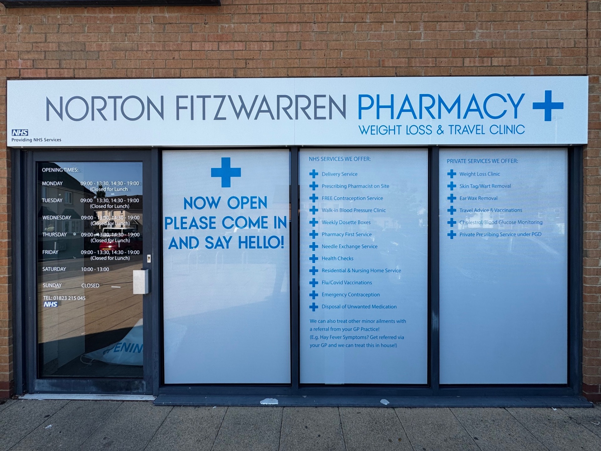 Norton Fitzwarren Pharmacy storefront